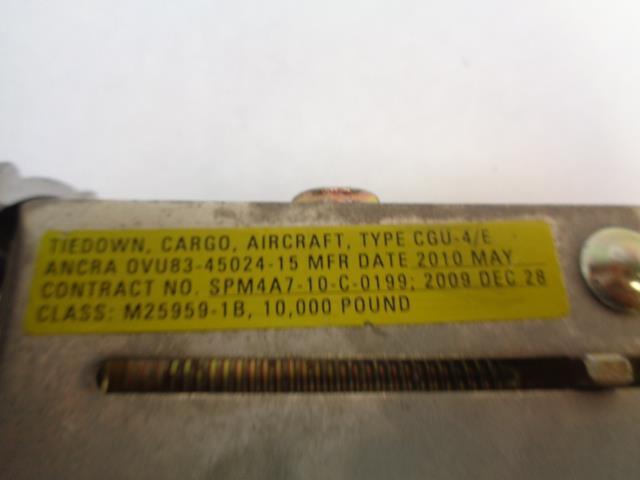 NOS AIRCRAFT CARGO TIE DOWN TYPE CGU-4/E 10,000lbs M25959-1B R28