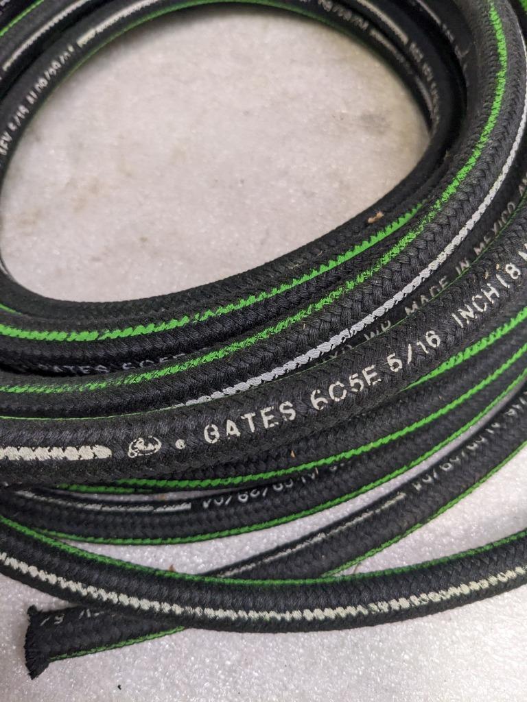 GATES 6C5E HYDRAULIC HOSE 50' OAL 5/16" ID 1.5K PSI MAX NEW R15