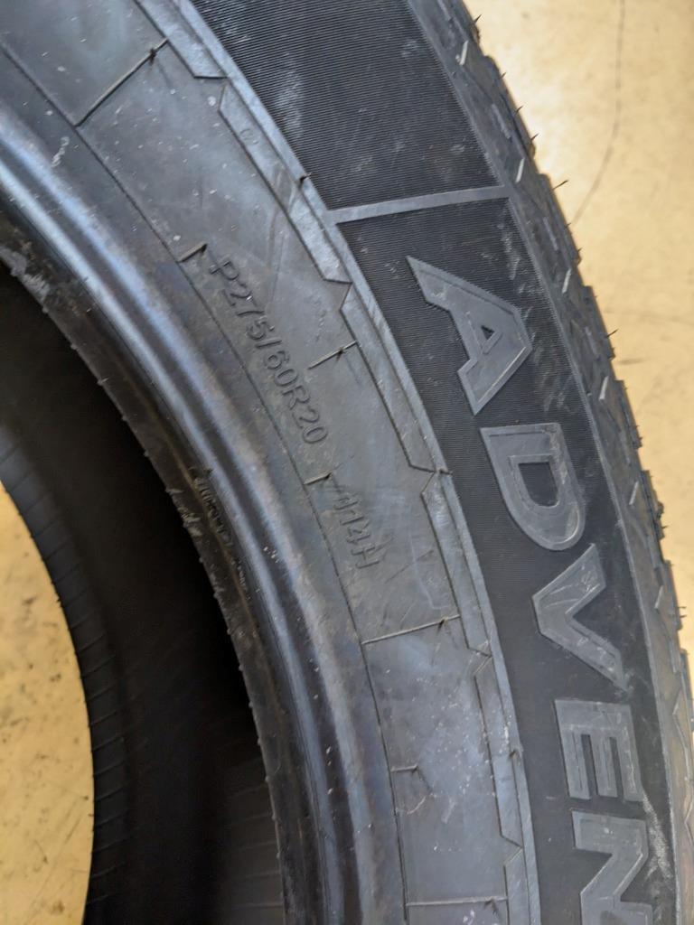 1 GT RADIAL ADVENTURO HT P 275 60 20 114H SL TIRE AS136 CQ1