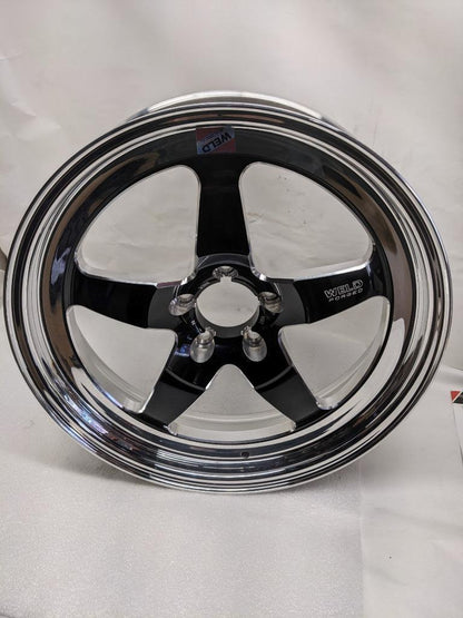 1 WELD 71HB8050A21A S71 WHEEL 18X5 5X114.3 ET-23 BLACK CENTER POLISHED NEW B2