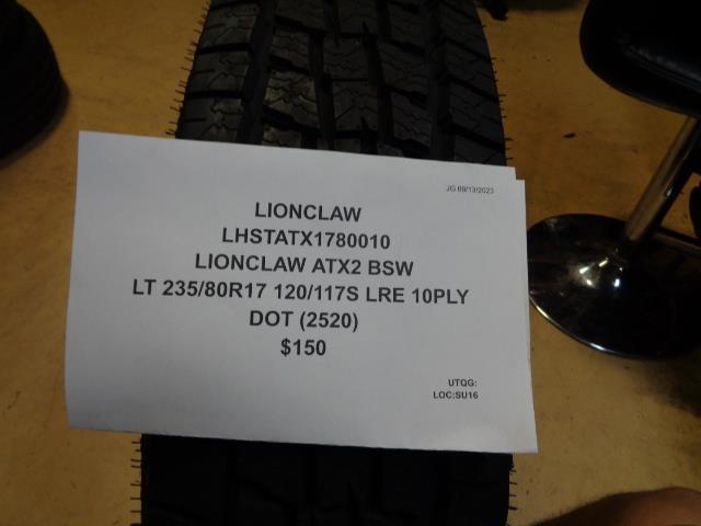 LIONHART LIONCLAW ATX2 LT 235 80 17 120/117S LRE 10PLY TIRE LHSTATX1780010 BQ4