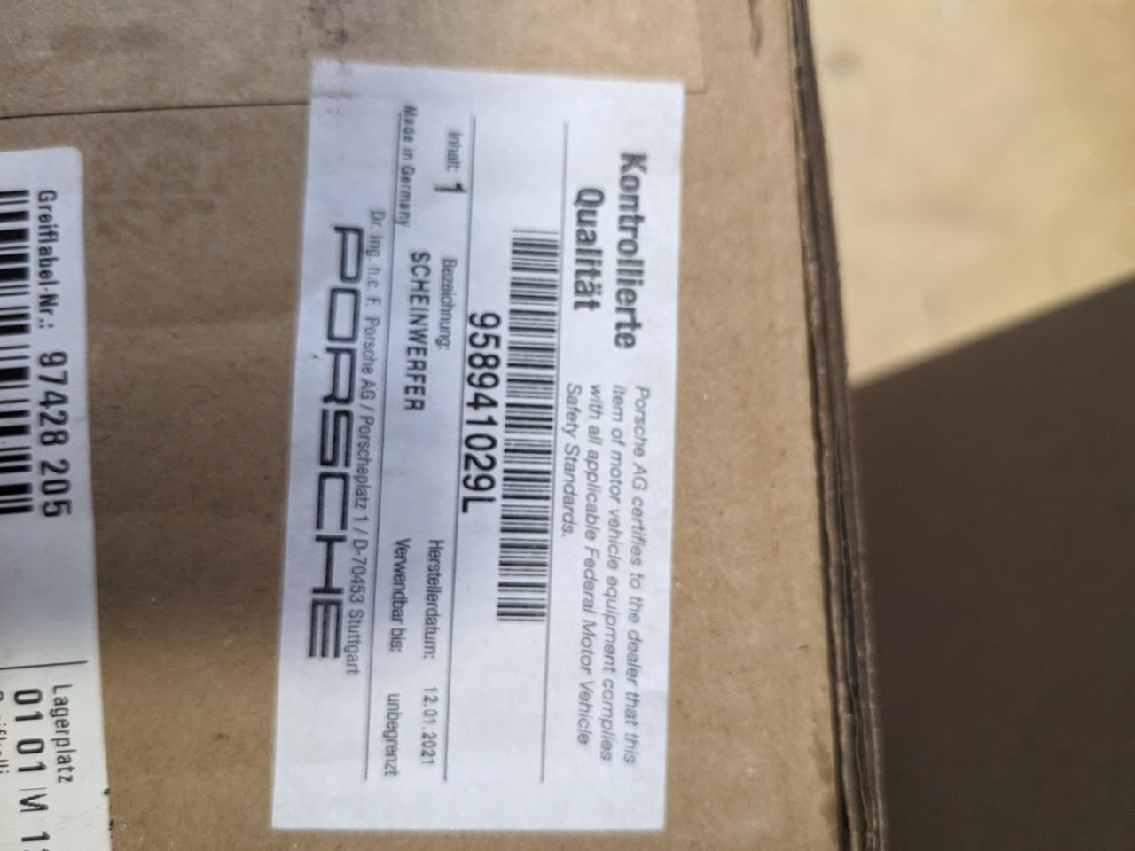 PORSCHE 958941029L HEADLIGHT ASSEMBLY (LEFT) CAYENNE 2015-2018 NEW PGB2