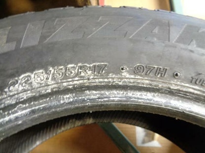 4 New Tires BRIDGESTONE Blizzak WS80 P 225 55 17 97H SL 13159