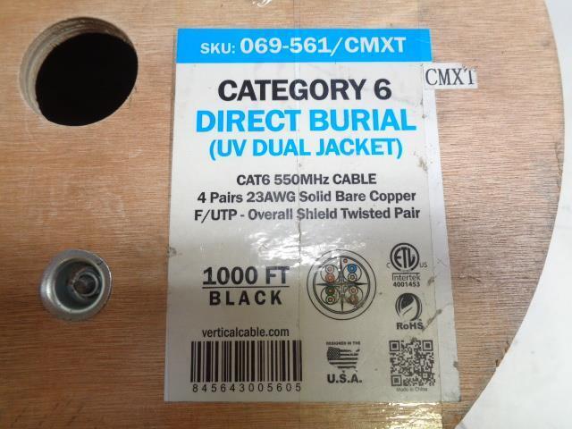 VC VERTICAL CABLE 069 561/CMXT CAT6 F/UTP 1000FT SHIELDED DIRECT BURIAL NEW H2