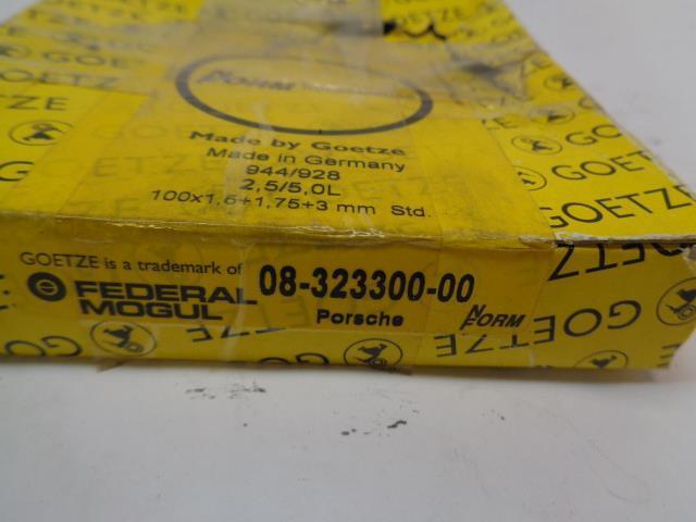 NEW GOETZE RINGS FOR PORSCHE 944 928 2.5/5.0L 08-323300-00 R20T5