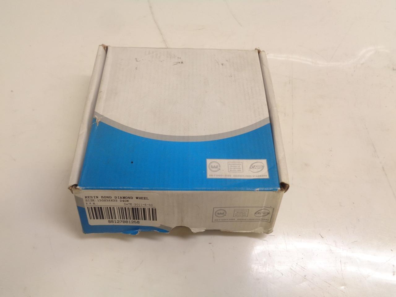 NEW RESIN BOND DIAMOND WHEEL 130x35x22 240# R22T5