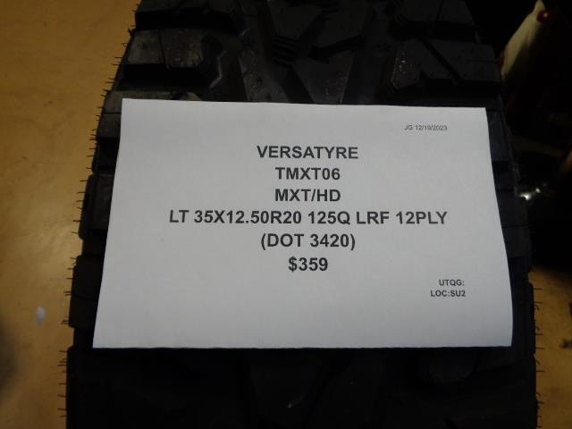 VERSATYRE MXT/HD LT 35 12.50 20 125Q LRF 12PLY TIRE TMXT06 BQ4