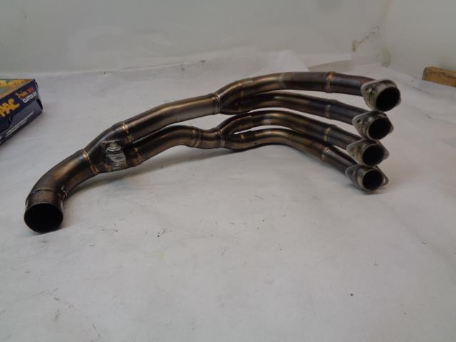 USED M4 DUAL EXHUAST PIPE W/ MANIFOLD FOR MOTORCYCLE SPORTBIKE INCOMPLETE R16