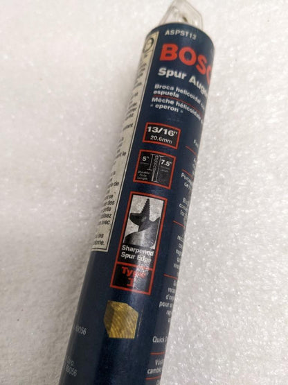 BOSCH 2610924813 SPUR AUGER BIT 13/16" X 7-1/2" 1/4" SHANK 3-PACK NEW R22T5