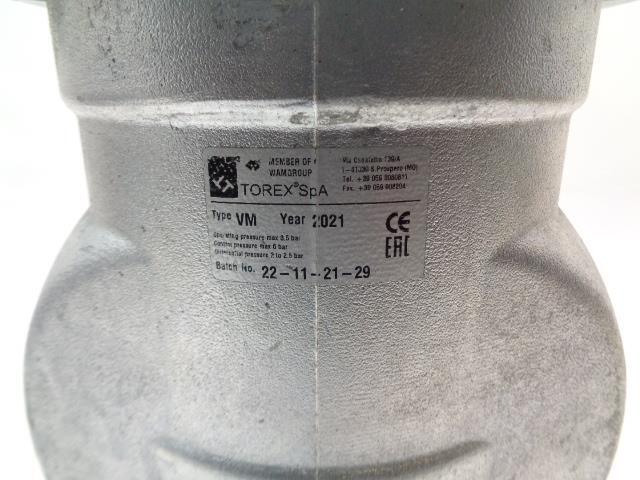NEW TOREX VM125 VM125EE0 ALUMINUM 5" ID PNEUMATIC PINCH VALVE J2