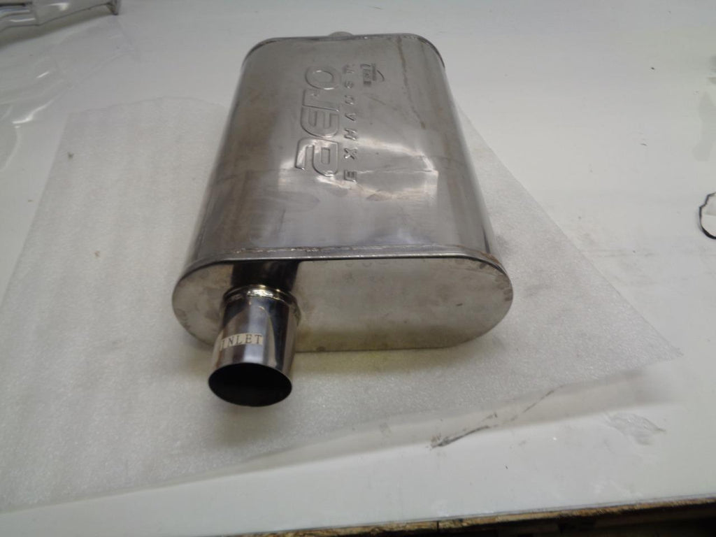 AERO EXHAUST STAINLESS STEEL 3" - 2.5" OFFSET CENTER MUFFLER OVERALL LENGTH 24"