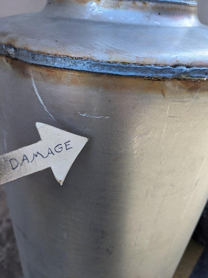 UNBRANDED EXHAUST MUFFLER 50-5/8" OVERALL LENGTH 5" INLET 12/23 NEW B2