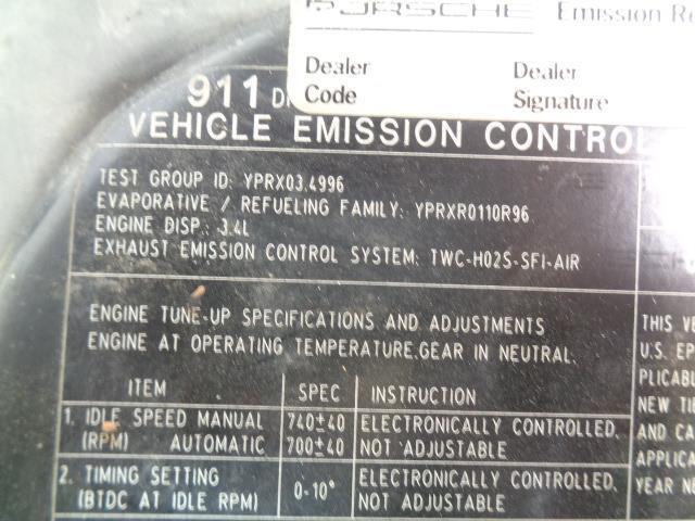 PORSCHE 99651201101 CARRERA REAR TRUNK SPOILER WING FOR 94-04 911 966 USED R20