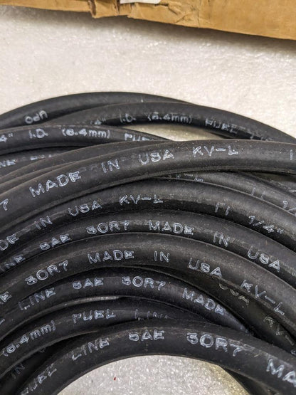 DAYCO 80058 FUEL HOSE 50' OAL 1/4" ID 1/2" OD BLACK NITRILE NEW R15