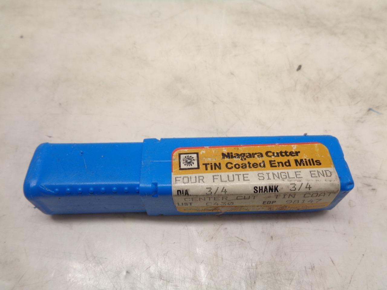 NIAGARA 98147 CARBIDE END MILL MICROSHIELD COATING 3/4"x1-1/2" 4 FLUTE R22T6BA