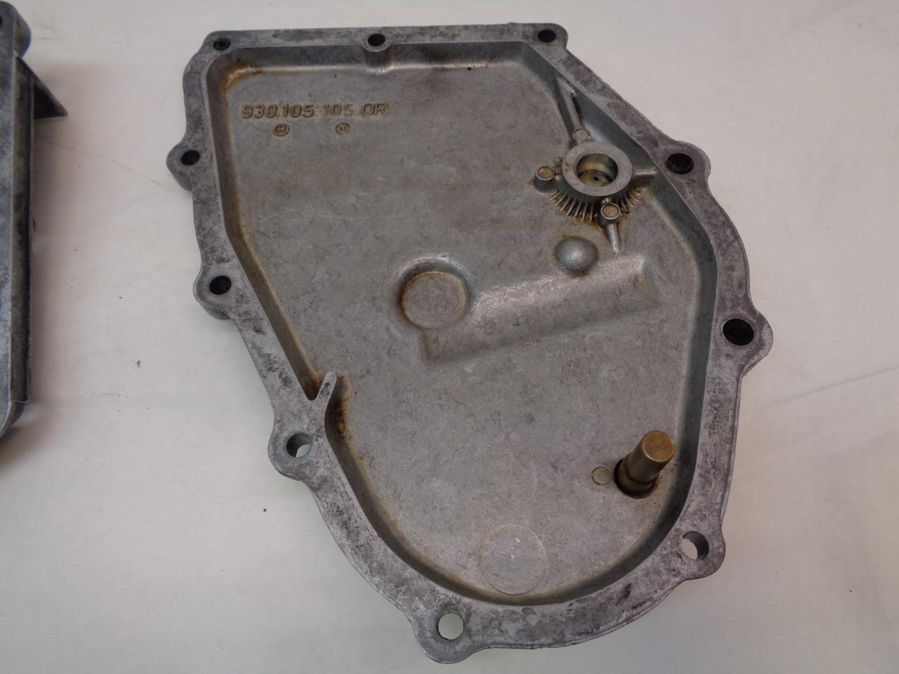 GENUINE PAIR PORSCHE 911 930 CHAIN TENSIONER CASE COVER 930 105 105/106 1R/OR