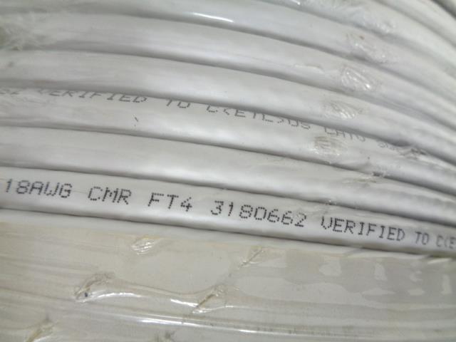 RG6 QUAD SHIELD 3.0 GHZ CMR 18 AWG 3180662 CABLE 1000FT NEW R12