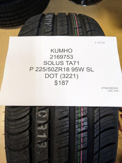 KUMHO SOLUS TA71 P 225 18 95W SL TIRE 2169753 BQ4