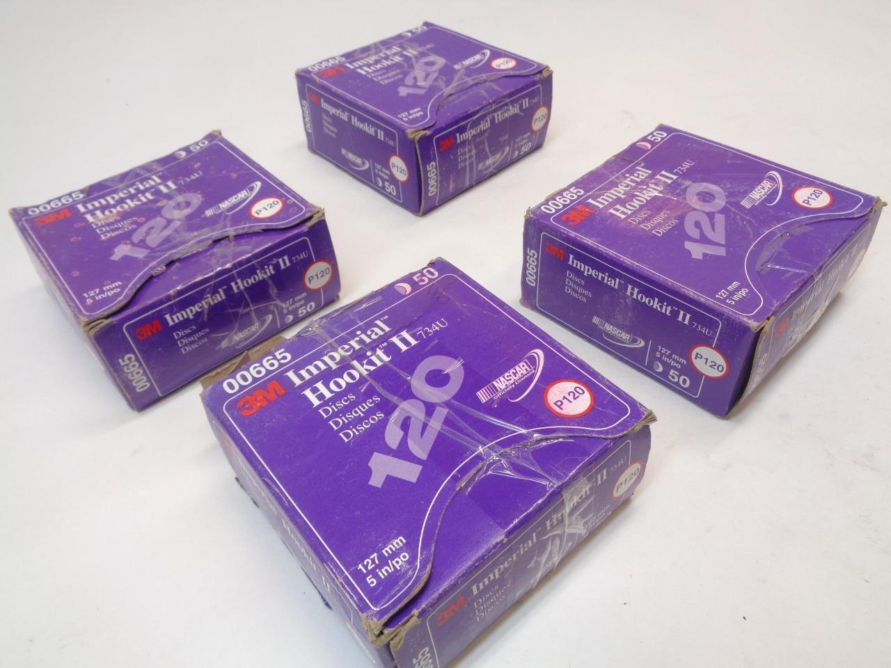 3M 50ct IMPERIAL HOOKIT II 734U 5" P120 ABRASIVE DISCS 00665 R7