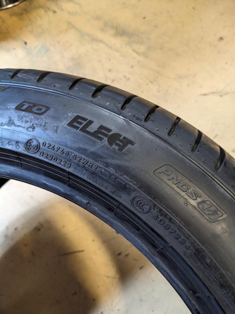 2 USED PIRELLI P ZERO TESLA PNCS ELECT PZ4 P 255 45 19 104Y XL TIRE 3980400 CQ2