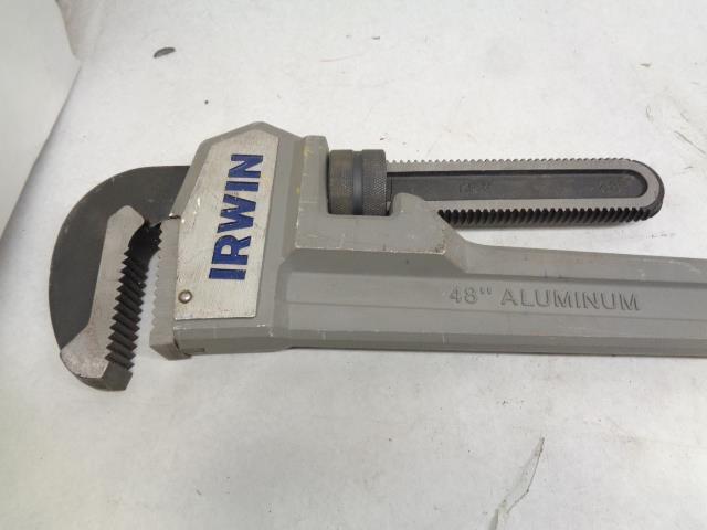 USED IRWIN VISE GRIP CAST ALUMINUM 48" PIPE WRENCH H1