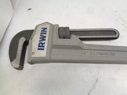 USED IRWIN VISE GRIP CAST ALUMINUM 48" PIPE WRENCH H1