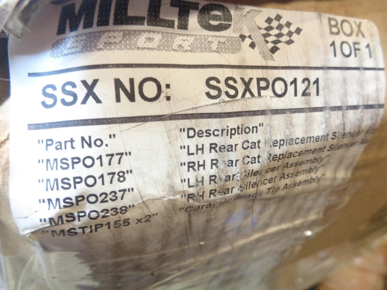 MILLTEK 2005-12 PORSCHE 3.4 GEN2 CAYMAN BOXSTER RESONATED CAT-BACK EXHAUST