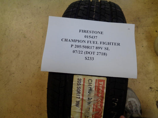 1 NEW TIRE FIRESTONE CHAMPION FUEL FIGHTER 205 50 17 89V SL 015437