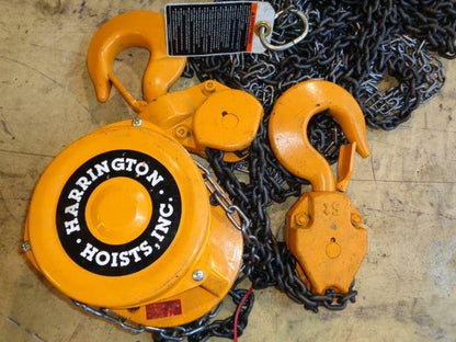 Harrington CF050-20 Chain Hoist 10,000lb cap 20ft lift MG1