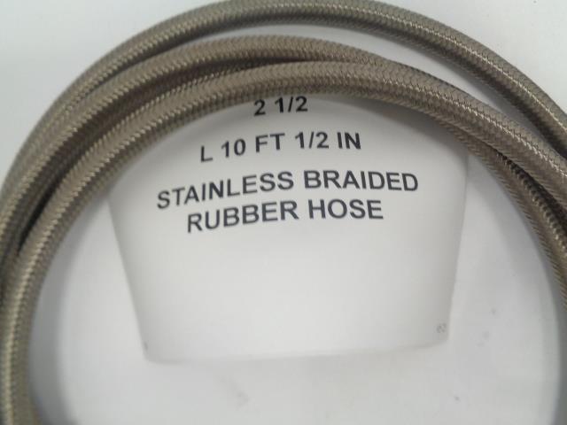 10AN STAINLESS STEEL BRAIDED RUBBER HOSE 10.3FT, 10FT, 10.17FT, 29FT NEW R10