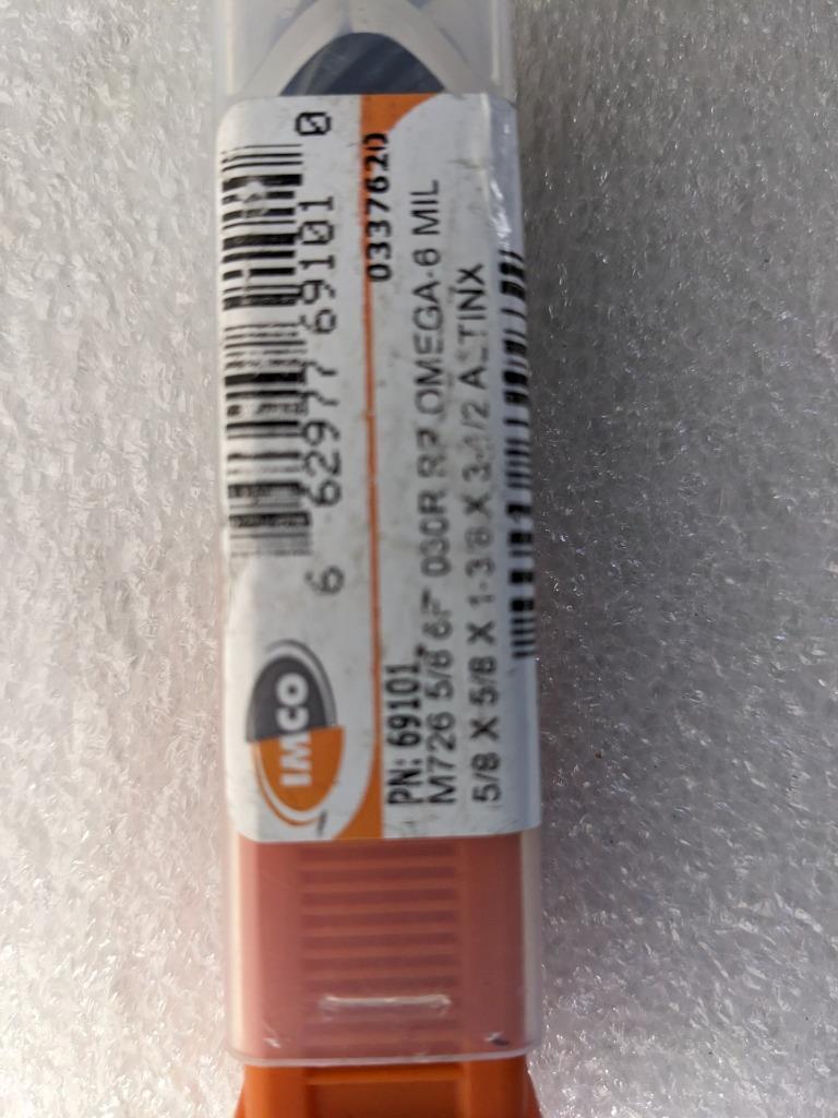 IMCO 69101 M726 5/8 6F 0.30R RR OMEGA-6 MILL 5/8 X 1-3/8 X 3-1/2 NEW R22T7