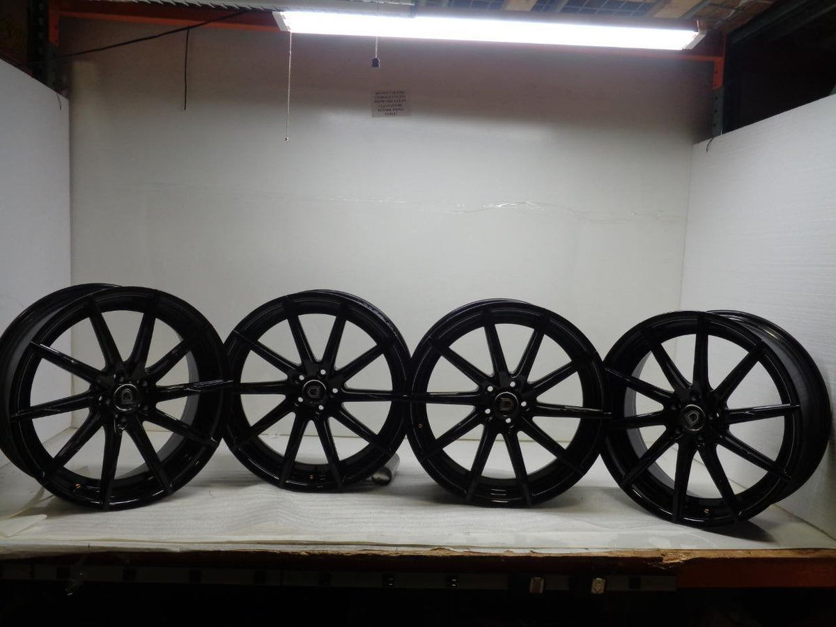 4 NEW LEXANI CSS-15 FULL BLACK 22X9 ET40 5X115 WHEELS 15CSS-2290-00-15FB SR