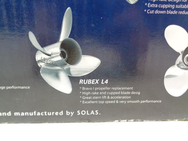 BRAND NEW SOLAS RUBEX L4 STAINLESS STEEL 22-PITCH PROPELLER 9574-153-22 R35