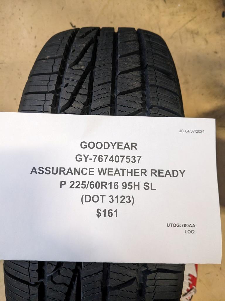 GOODYEAR ASSURANCE WEATHER READY P 225 60 16 98H SL TIRE 767407537 CQ3