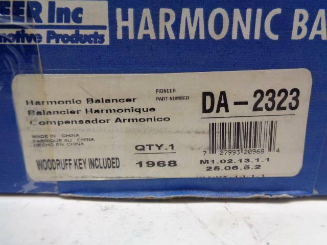 PIONEER INC. HARMONIC BALANCER FOR BUICK,OLDSMOBILE,PONTIAC & CHEVY DA-2323 R8