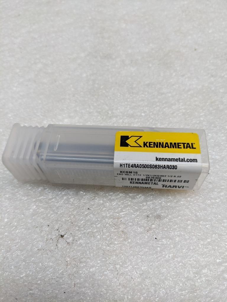 KENNMETAL HARVI 6676406 1/2" X 1/2" X 5/8" X 2 1/2" SOLID CARBIDE ENDMILL NEW R5