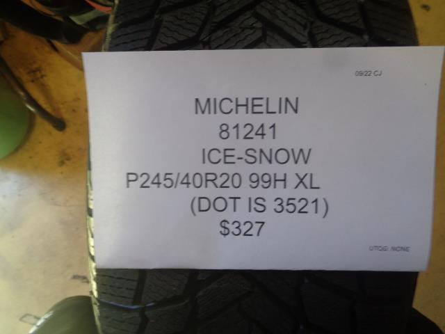 MICHELIN ICE SNOW P 245 40 20 99H XL SNOW WINTER TIRE 81241 AQ4