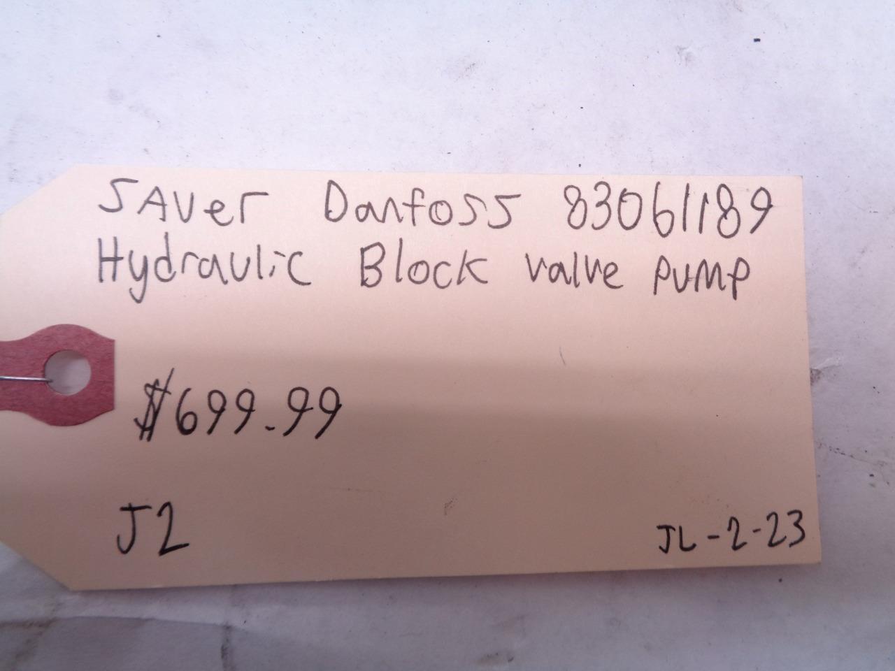 SAUER DANFOSS 83061189 HYDRAULIC BLOCK VALVE PUMP J2