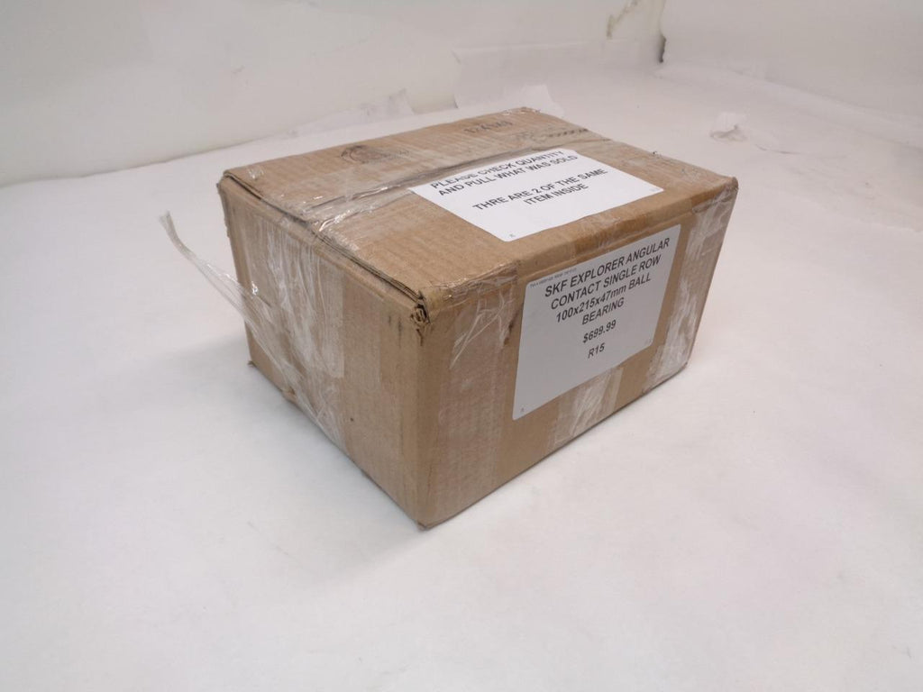 SKF EXPLORER ANGULAR CONTACT SINGLE ROW 100x215x45mm BALL BEARING 7320BECBP R15