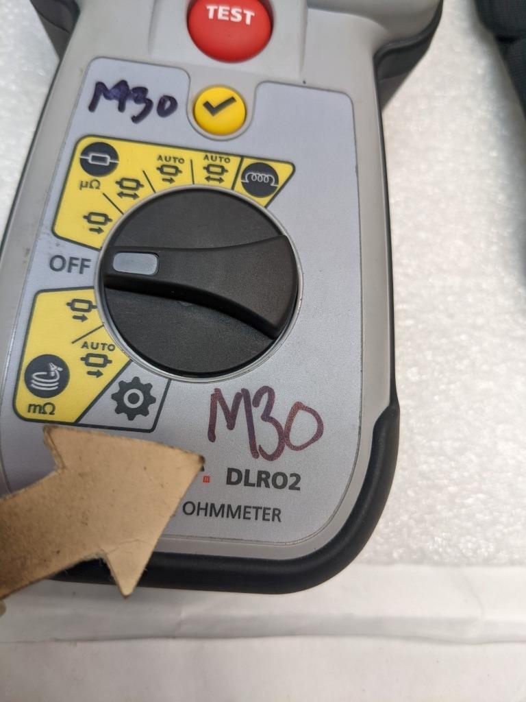 MEGGER LOW RESISTANCE OHMMETER DLR02 2A DUCTER USED R27