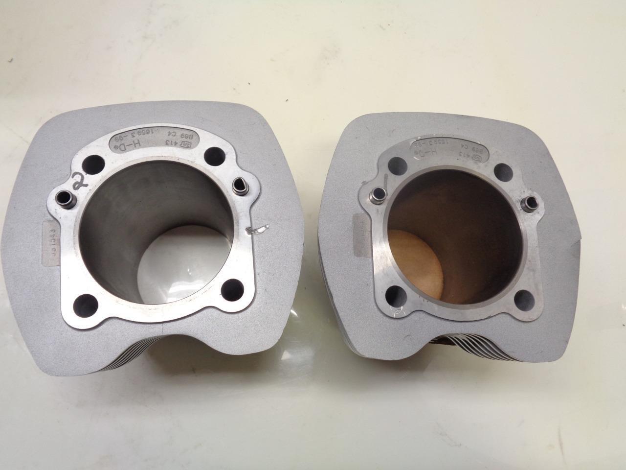1 PAIR OF HARLEY DAVIDSON CYLINDER HEAD JUGS B69 C4 1659 3-99 R15