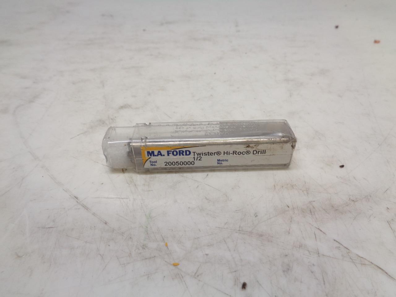 NEW MA FORD 20050000 CARBIDE TWISTER HI-ROC DRILL 1/2"x1"x3" 2 FLUTE R22T6BG