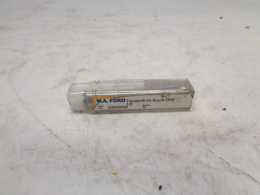 NEW MA FORD 20050000 CARBIDE TWISTER HI-ROC DRILL 1/2"x1"x3" 2 FLUTE R22T6BG