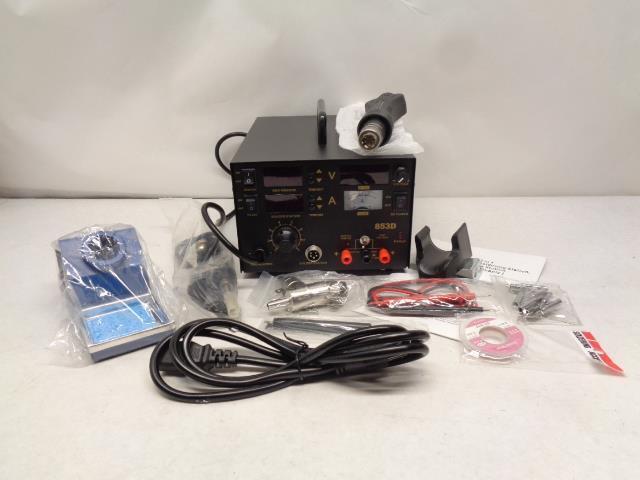 853D 3-IN-1 MULTI-FUNCTION SOLDERING IRON HOT AIR GUN AND DC SUPPLY R29