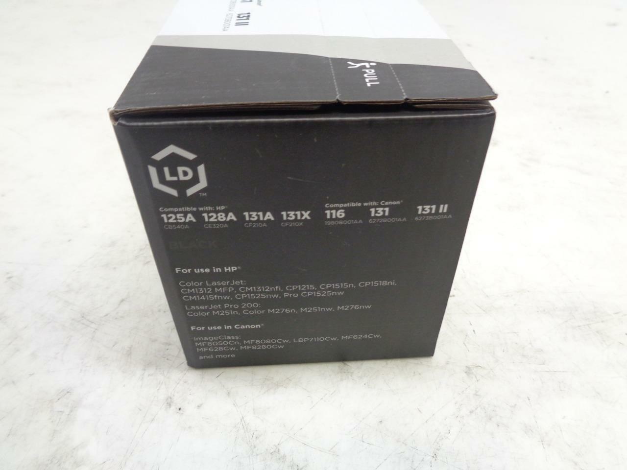 1 REMAN LD PRODUCTS BLACK TONER CARTRIDGE FOR HP 125A 128A & CANON 116, 131 SR