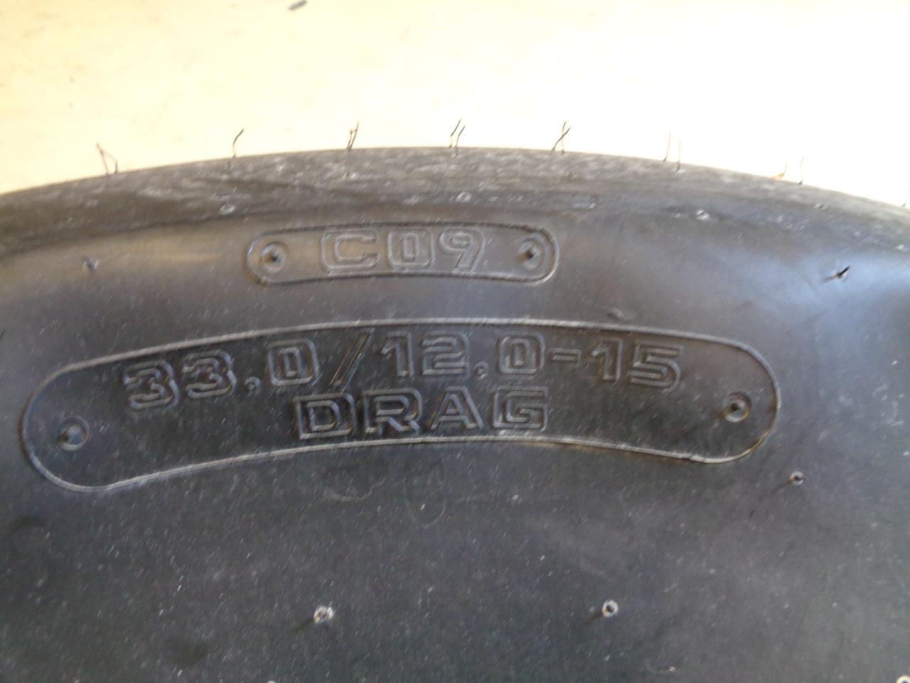 HOOSIER DRAG C09 33.0 12.5 15 DRAG RACING SLICK ROLLOVER (OD) 103-3/4" 18350 CQ3