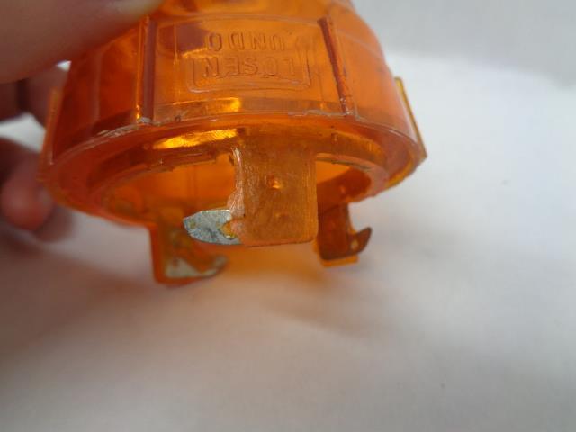 Porsche 356B Amber Turn Signal Lens GENUINE USED VINTAGE 644 631 411 06 R25T3