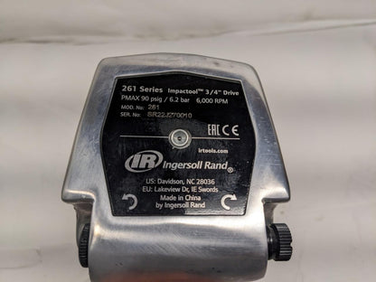 INGERSOLL-RAND 01209758 Air Impact Wrench 261 3/4 Inch Drive 5500 Rpm NEW R29