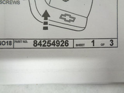 CHEVROLET HEAVY DUTY SILVERADO SPLASH GUARD-REAR 84254926 NEW SR