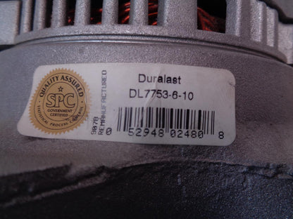 REMANUFACTURED DURALAST ALTERNATOR FITS FORD/LINCOLN/MERCURY DL7753-6-10 R14B2